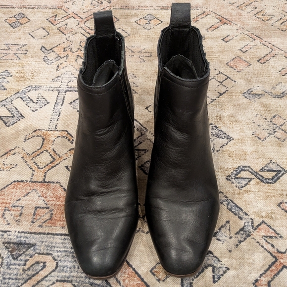 Lucky Brand Black Leather Ankle Booties - Picture 3 of 8